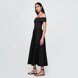 Gap Black Off-Shoulder Dress